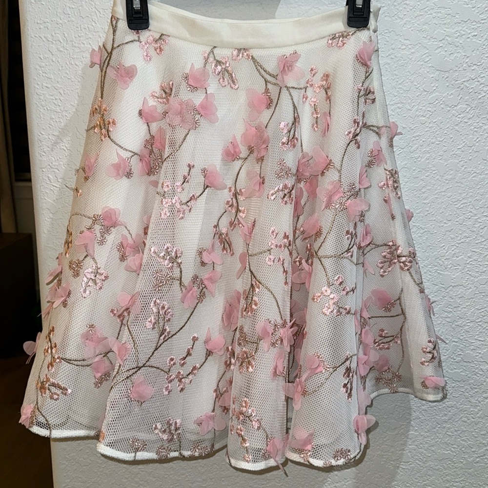 ANNE FONTAINE FLOWER SKIRT